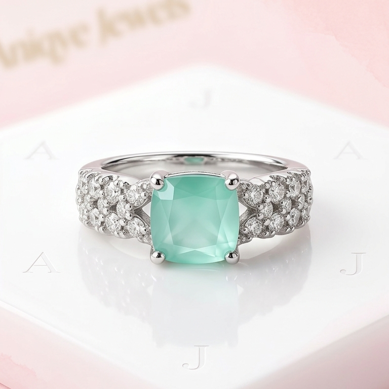 Crystal Mint Ring