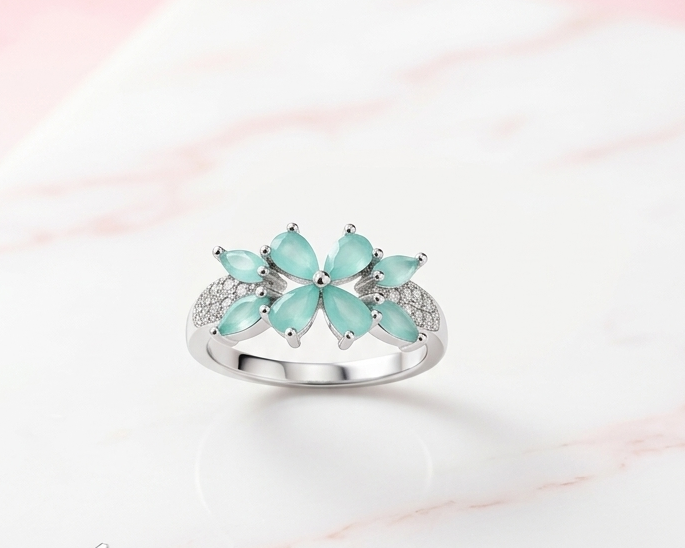 Mint Blossom Ring
