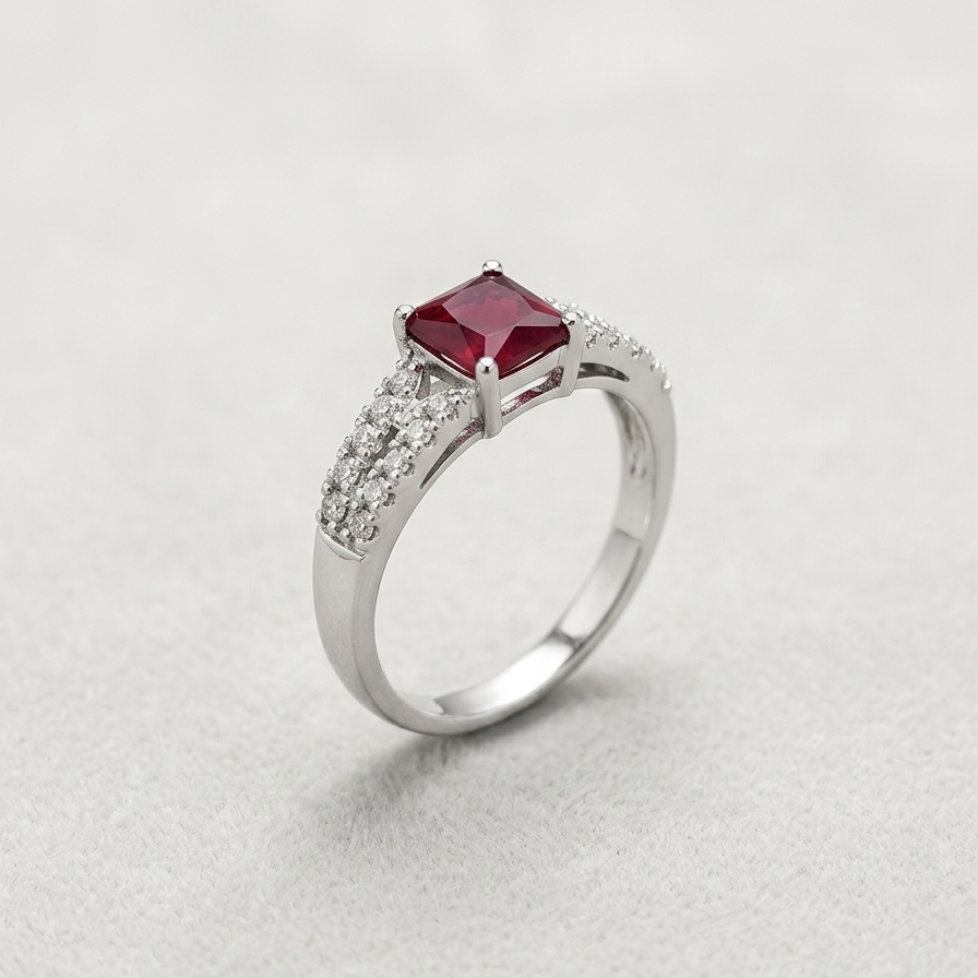Love's crimson ring