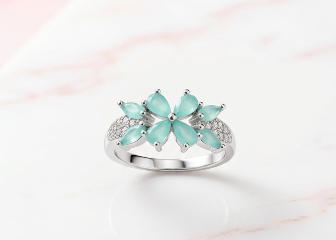 Mint Blossom Ring